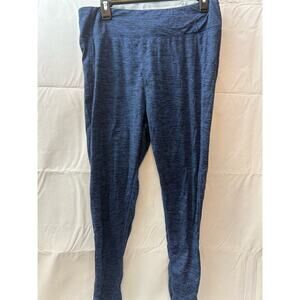 Climate Right by Cuddl Duds Women's Leggings Large Blue GUC Warm